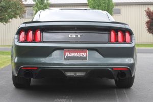 Ford Mustang Performance Exhaust - Rear - Flowmaster - Outlaw Series Axle-Back - Black - `15-`17