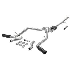 Chevrolet Silverado 1500 Performance Exhaust - Flowmaster - Cat-Back Exhaust, Outlaw, Super 10 Series - Black - `19-`26