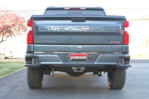 Chevrolet Silverado 1500 Performance Exhaust - Flowmaster - American Thunder Cat-Back Quad Tips - Black Ceramic Coated - `19-`26