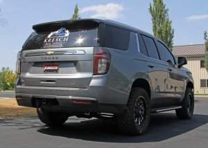GMC Yukon Performance Exhaust - Single Out Rear Exit - Flowmaster - Force II Cat-Back - Polished - `21-`26
