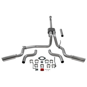 Ford F-150 Performance Exhaust - Rear + Side - Flowmaster - American Thunder Cat-Back - Polished - `21-`26
