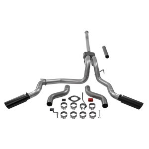 Ford F-150 Performance Exhaust - Rear and Side Exit - Flowmaster - Outlaw Cat-Back - Black - `21-`26