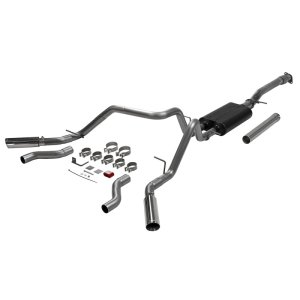 Chevrolet Silverado Performance Exhaust - Dual Out Rear/Side Exit - Flowmaster - American Thunder Cat-Back - `19-`26