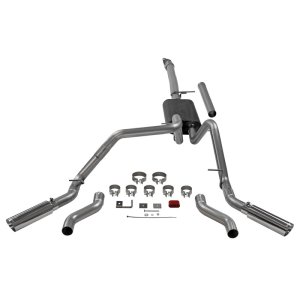 GMC Sierra Performance Exhaust - Dual Out Rear/Side Exit - Flowmaster - American Thunder Cat-Back - `19-`26