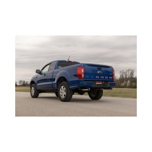 Ford Ranger Performance Exhaust - Dual Exit - Flowmaster - American Thunder Cat-Back + Outlaw Series Muffler - `19-`23
