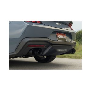 Ford Mustang Performance Exhaust - Rear - Flowmaster - Axle-Back Outlaw 3.0-inch Stainless Steel with Valves - Black - `24-`26
