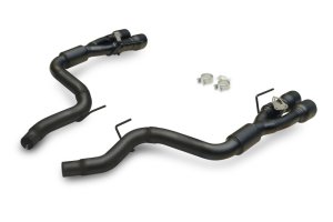 Ford Mustang Performance Exhaust - Rear - Flowmaster - Axle-Back Outlaw 3.0-inch Stainless Steel with Valves - Black - `24-`26