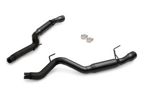 Ford Mustang GT Performance Exhaust - Flowmaster - Outlaw Axle-Back, Non-Valved, 3.0-inch Stainless Steel, 4.0-inch Black Tips - Black - `24-`26