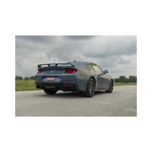 Ford Mustang GT Performance Exhaust - Flowmaster - Outlaw Axle-Back, Non-Valved, 3.0-inch Stainless Steel, 4.0-inch Black Tips - Black - `24-`26