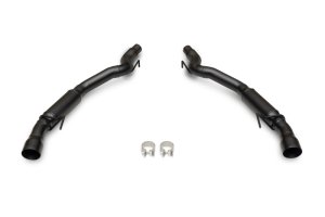 Ford Mustang GT Performance Exhaust - Flowmaster - Outlaw Axle-Back, Non-Valved, 3.0-inch Stainless Steel, 4.0-inch Black Tips - Black - `24-`26