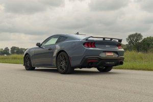 Ford Mustang GT Performance Exhaust - Flowmaster - Outlaw Cat Back, Black Tip, Non-Valved - Black - `24-`26