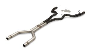 Ford Mustang GT Performance Exhaust - Flowmaster - Outlaw Cat Back, Black Tip, Non-Valved - Black - `24-`26