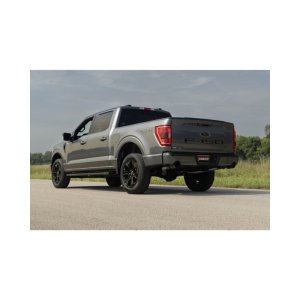 Ford F-150 Performance Exhaust - Flowmaster - American Thunder Cat-Back, Dual Tailpipe, Super 40 Series, Black Ceramic Coated Tips - Black - `21-`26