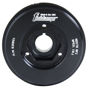 Honda S2000 Harmonic Balancer - Fluidampr - Steel, Internally Balanced, SFI 18.1 - Black - `00-`09