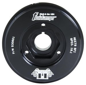 Honda S2000 Harmonic Balancer - Fluidampr - Steel, Internally Balanced, SFI 18.1 - Black - `00-`09