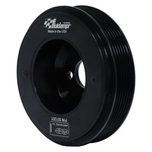 Volkswagen VW Engine Harmonic Balancer - Fluidampr - Steel Internally Balanced Damper - Black Zinc Chromate - `00-`05