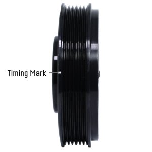 Volkswagen VW Engine Harmonic Balancer - Fluidampr - Steel Internally Balanced Damper - Black Zinc Chromate - `00-`05