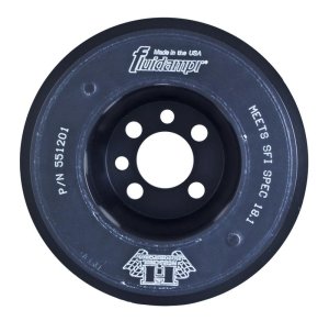 Volkswagen VW Engine Harmonic Balancer - Fluidampr - Steel Internally Balanced Damper - Black Zinc Chromate - `00-`05