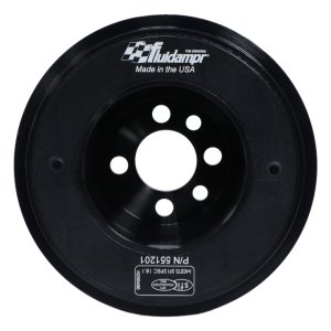 Volkswagen VW Engine Harmonic Balancer - Fluidampr - Steel Internally Balanced Damper - Black Zinc Chromate - `00-`05