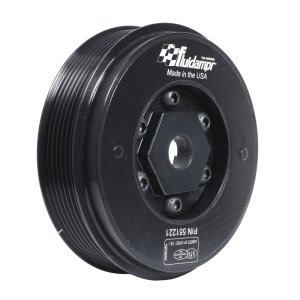 Volkswagen Golf Engine Harmonic Balancer - Fluidampr - Steel Internally Balanced - Black Zinc Chromate - `91-`08