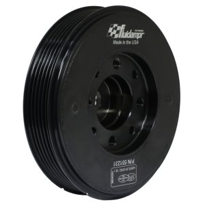 Volkswagen Passat Engine Harmonic Balancer - Fluidampr - Steel Internally Balanced - Black Zinc - `08-`13