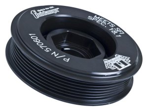 Acura K Series Engine Harmonic Balancer - Fluidampr - Steel Internally Balanced Damper - Black Zinc Chromate - `02-`10