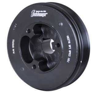 Mitsubishi Evolution Crankshaft Damper - Fluidampr - Internally Balanced - Black Zinc Chromate - `08-`15