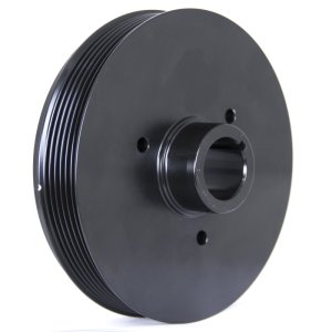 Mitsubishi Evolution Crankshaft Damper - Fluidampr - Internally Balanced - Black Zinc Chromate - `08-`15