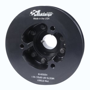 Nissan GT-R Crankshaft Damper - Fluidampr - Internally Balanced, SFI 18.1 Certified - Black Zinc Chromate - `09-`21 Nissan GT-R Crankshaft Damper - Fluidampr - Internally Balanced, SFI 18.1 Certified - Black Zinc Chromate - `09-`21