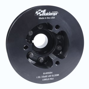 Nissan GT-R Crankshaft Damper - Fluidampr - Internally Balanced, SFI 18.1 Certified - Black Zinc Chromate - `09-`21 Nissan GT-R Crankshaft Damper - Fluidampr - Internally Balanced, SFI 18.1 Certified - Black Zinc Chromate - `09-`21