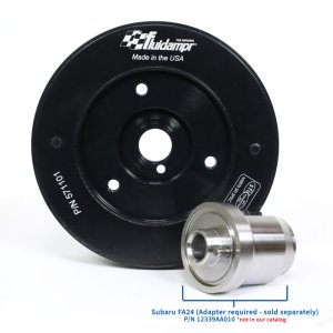 Toyota 4U-GSE Engine Harmonic Balancer - Fluidampr - Fluidampr Steel Internally Balanced - Black Zinc - `13-`20