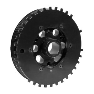 Mazda MX-5 Miata Engine Harmonic Balancer - Fluidampr - Internally Balanced - Black Zinc - `06-`14