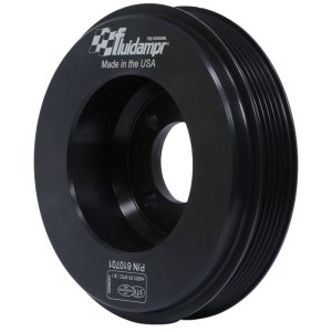 Mitsubishi Evolution Engine Harmonic Balancer - Fluidampr - Fluidampr Performance Damper - Black Zinc - `03-`06