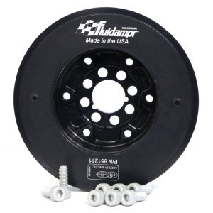 Audi A4 Harmonic Balancer - Fluidampr - Fluidampr, Black Zinc Chromate, Internally Balanced, SFI 18.1 - Black - `02-`08