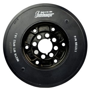 Audi A4 Harmonic Balancer - Fluidampr - Fluidampr, Black Zinc Chromate, Internally Balanced, SFI 18.1 - Black - `02-`08