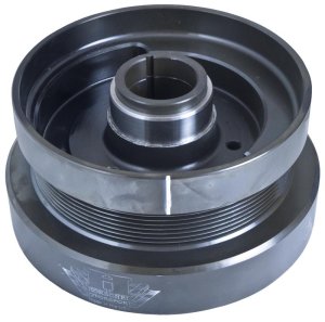 Ford PowerStroke Engine Harmonic Balancer - Fluidampr - Fluidampr Performance Diesel Damper - Black Zinc Chromate - `99-`03