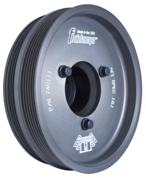 Chevrolet Camaro Engine Harmonic Balancer - Fluidampr - Steel Internally Balanced - Black - `98-`06