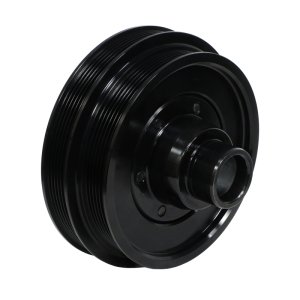 Ford F-650 Engine Harmonic Balancer - Fluidampr - Steel Internally Balanced - Black - `20-`27