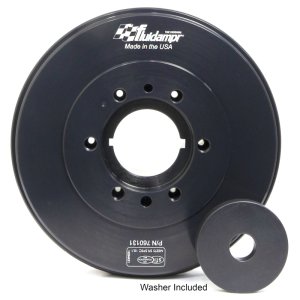 Chevrolet Duramax Harmonic Balancer - Fluidampr - Internally Balanced - Black Zinc - `01-`18