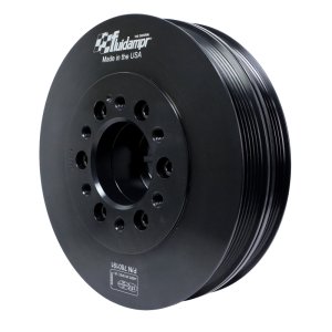 Chevrolet Camaro Engine Harmonic Balancer - Fluidampr - Steel Internally Balanced Damper - Black - `16-`24