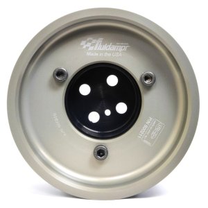 Ford F-250 Super Duty Harmonic Balancer - Fluidampr - Viscous, SFI 18.1, 8 in Diameter, Steel - Black Zinc - `08-`10