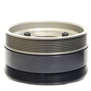 Ford F-250 Super Duty Harmonic Balancer - Fluidampr - Viscous, SFI 18.1, 8 in Diameter, Steel - Black Zinc - `08-`10