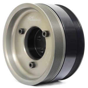 Ford F-250 Super Duty Harmonic Balancer - Fluidampr - Viscous, SFI 18.1, 8 in Diameter, Steel - Black Zinc - `08-`10