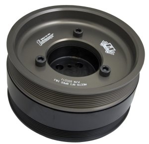 Ford F-350 Super Duty Harmonic Balancer - Fluidampr - Viscous, SFI 18.1, 8 in Diameter, Steel - Black Zinc - `08-`10 Ford F-350 Super Duty Harmonic Balancer - Fluidampr - Viscous, SFI 18.1, 8 in Diameter, Steel - Black Zinc - `08-`10