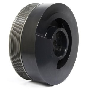 Ford F-250 Super Duty Harmonic Balancer - Fluidampr - Performance Diesel Viscous, SFI 18.1, 8-inch, Steel - Black Zinc - `11-`18