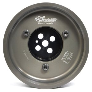 Ford F-450 Super Duty Harmonic Balancer - Fluidampr - Performance Diesel Viscous, SFI 18.1, 8-inch, Steel - Black Zinc - `11-`18