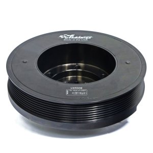 Ford Power Stroke Engine Harmonic Balancer - Fluidampr - Steel Externally Balanced Damper - Black Zinc - `11-`26
