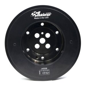Ford Power Stroke Engine Harmonic Balancer - Fluidampr - Steel Externally Balanced Damper - Black Zinc - `11-`26