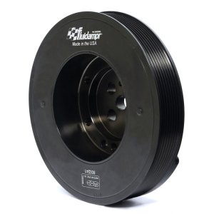 Ford Power Stroke Engine Harmonic Balancer - Fluidampr - Steel Externally Balanced Damper - Black Zinc - `11-`26