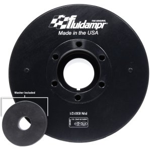 Chevrolet Express 2500 Harmonic Balancer - Fluidampr - Viscous, SFI 18.1, Steel, 8-3/8 in Dia - Black Zinc - `11-`16